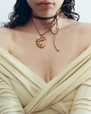 Espiral Necklace, Gold