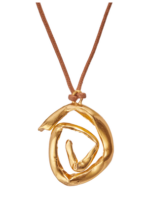 Espiral Necklace, Gold