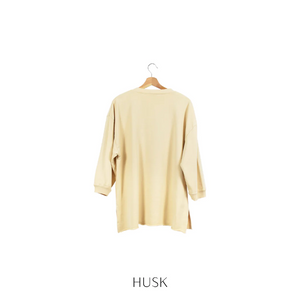 Replenish Henley Sweatshirt, Husk