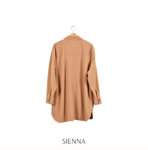 Nourish Shirt Jacket, Sienna One Size