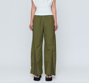 Zipper Track Pant, Khaki