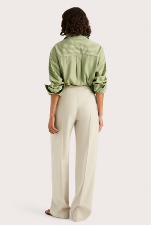 Freja Shirt, Green Stripe