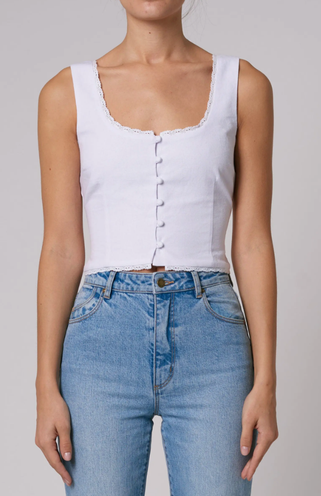 Paloma Top, Vintage White