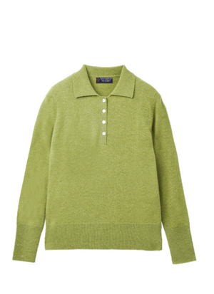 Classic Polo Sweater, Green Jeans