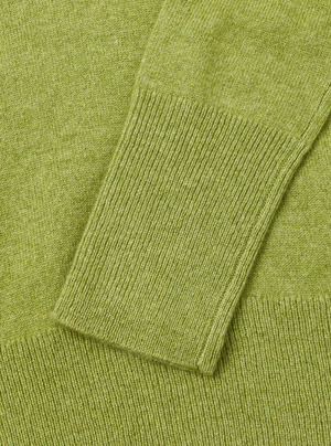 Classic Polo Sweater, Green Jeans