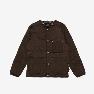 Work Crew Neck Down Jacket, Dark Brown