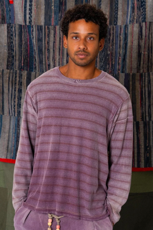 Derrick Tee, Mauve Stripe