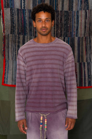 Derrick Tee, Mauve Stripe