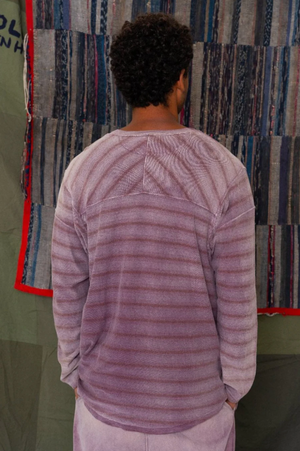 Derrick Tee, Mauve Stripe