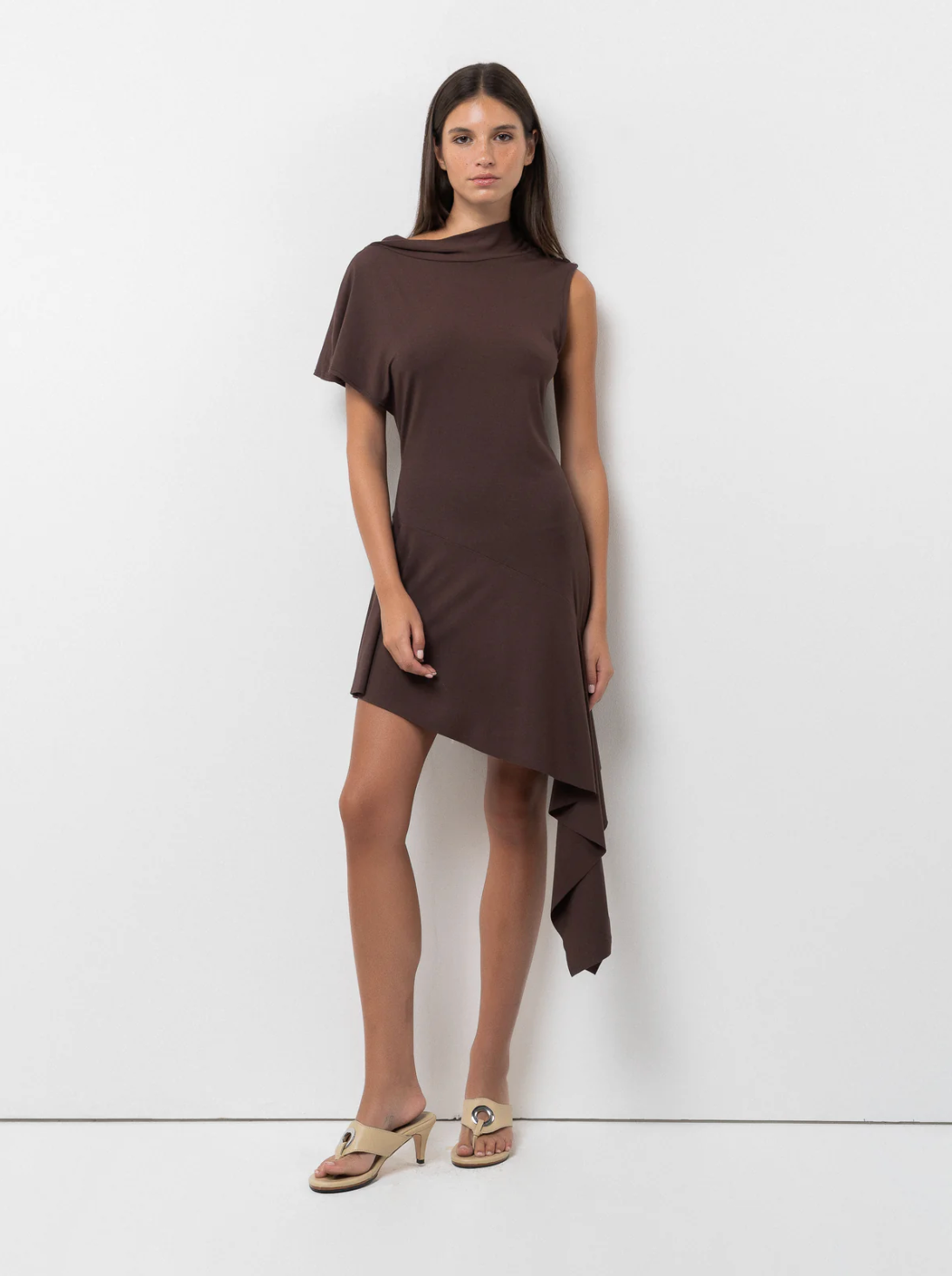 Plume Dress, Chocolate