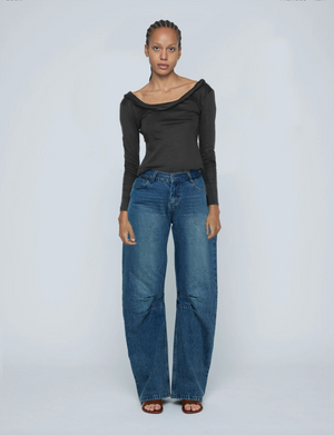 Darted Leg Jeans, Indigo