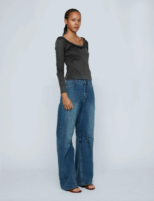 Darted Leg Jeans, Indigo