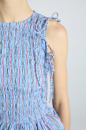 Becca Blouse, Bold Blue Stripe