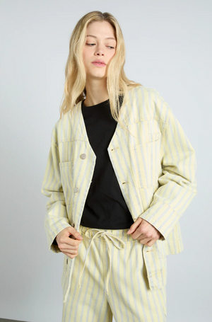 Luca Jacket, Butter Business Stripe