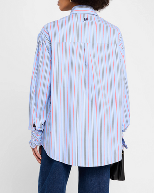 Kylie Shirt, Bold Blue Stripe