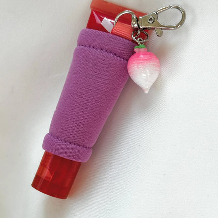 Lip Gloss Coozie Charm- Lilac
