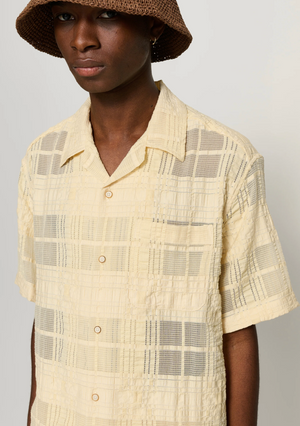 Ture Short Sleeve Shirt Beige Check