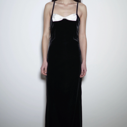 Antoinette Dress, Black & Ivory