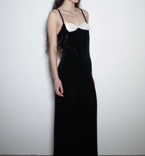Antoinette Dress, Black & Ivory