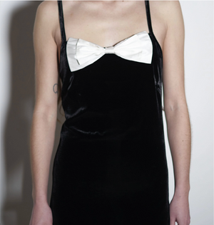 Antoinette Dress, Black & Ivory