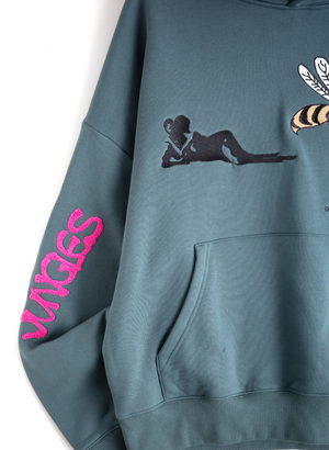 Pollinate Hoodie, Green