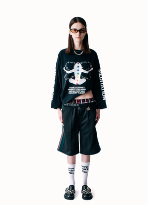 Meditation Long Sleeve Tee, Black