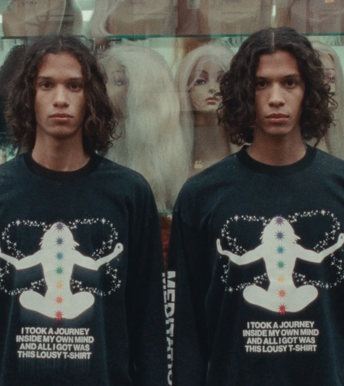 Meditation Long Sleeve Tee, Black