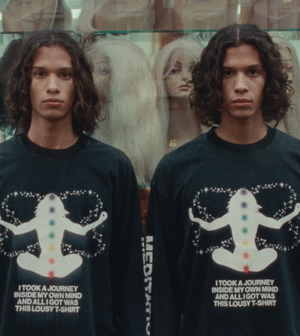 Meditation Long Sleeve Tee, Black