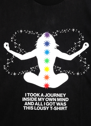 Meditation Long Sleeve Tee, Black