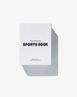 Sport Socks, Tofu with Black Logo 3 Pack