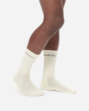 Sport Socks, Tofu with Black Logo 3 Pack