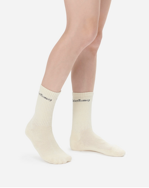 Sport Socks, Tofu with Black Logo 3 Pack