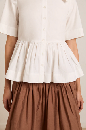 Cyrus Eyelet Blouse, White