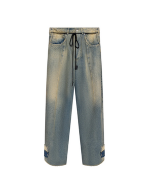 Distressed Baggy Jeans, Blue