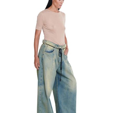 Distressed Baggy Jeans, Blue