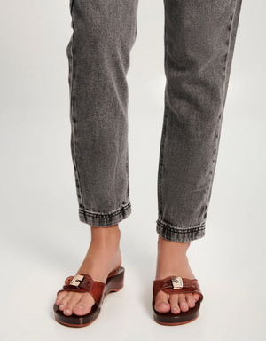 Pescura Heel, Clear Brown