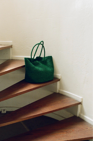Shoulder Tote Bag, Emerald