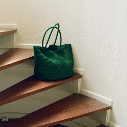 Shoulder Tote Bag, Emerald