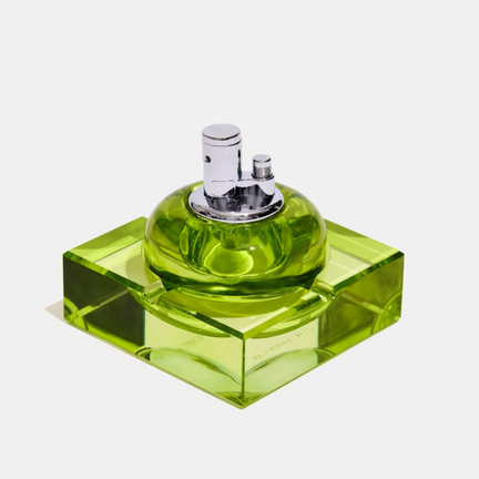 Rounded Ashtray Set, Chartreuse