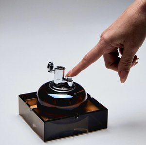 Rounded Ashtray Set, Espresso