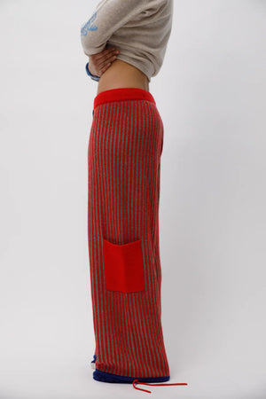 Cherry Ribbed Trackies