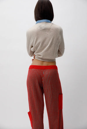 Cherry Ribbed Trackies