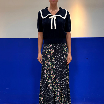 Pippa Top, Deep Navy