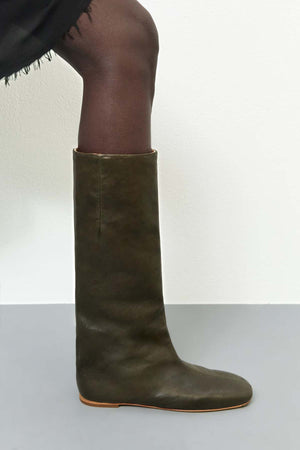 Severine Tall Boots, Khaki