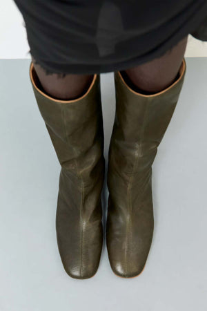Severine Tall Boots, Khaki