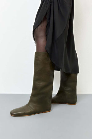 Severine Tall Boots, Khaki