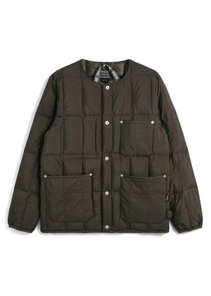 Work Crew Neck Down Jacket, Dark Brown