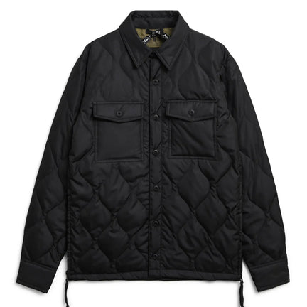 Military Down Shirt, Black