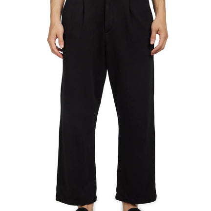 French Terry Suit Pants, Black