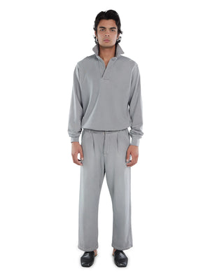 French Terry Suit Pants, Dust Ice PW